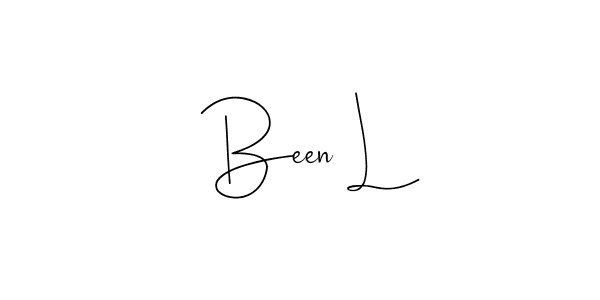 Design your own signature with our free online signature maker. With this signature software, you can create a handwritten (Andilay-7BmLP) signature for name Been L. Been L signature style 4 images and pictures png