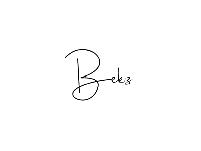 You should practise on your own different ways (Andilay-7BmLP) to write your name (Bekz) in signature. don't let someone else do it for you. Bekz signature style 4 images and pictures png