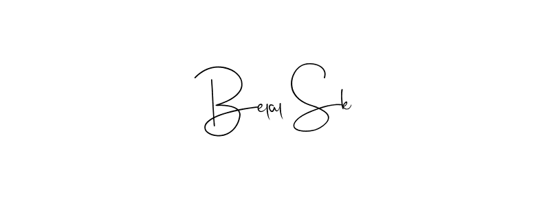 if you are searching for the best signature style for your name Belal Sk. so please give up your signature search. here we have designed multiple signature styles  using Andilay-7BmLP. Belal Sk signature style 4 images and pictures png