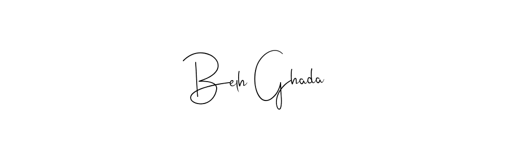 Belh Ghada stylish signature style. Best Handwritten Sign (Andilay-7BmLP) for my name. Handwritten Signature Collection Ideas for my name Belh Ghada. Belh Ghada signature style 4 images and pictures png