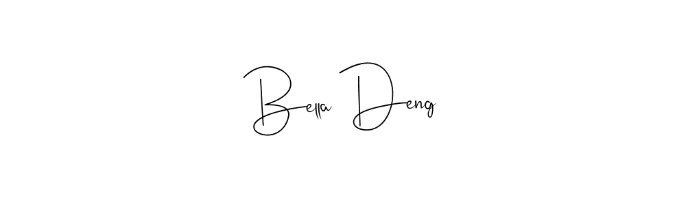 How to make Bella Deng name signature. Use Andilay-7BmLP style for creating short signs online. This is the latest handwritten sign. Bella Deng signature style 4 images and pictures png