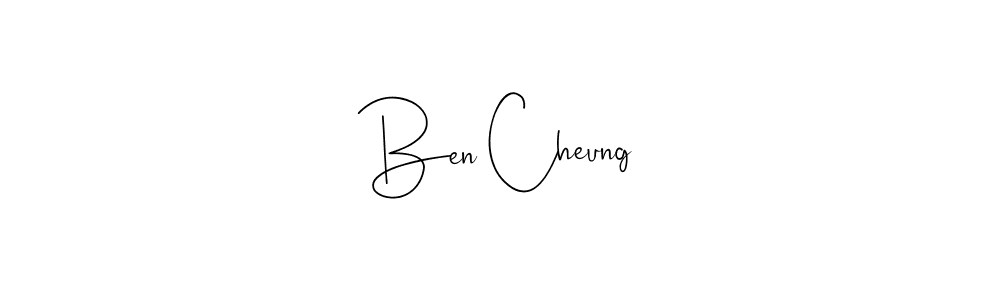 Make a beautiful signature design for name Ben Cheung. With this signature (Andilay-7BmLP) style, you can create a handwritten signature for free. Ben Cheung signature style 4 images and pictures png