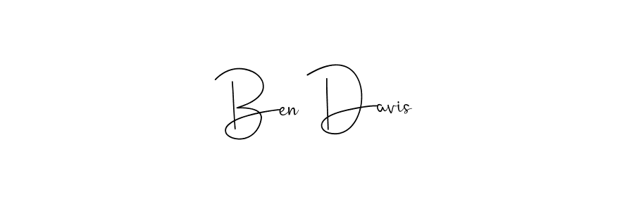 Make a beautiful signature design for name Ben Davis. With this signature (Andilay-7BmLP) style, you can create a handwritten signature for free. Ben Davis signature style 4 images and pictures png