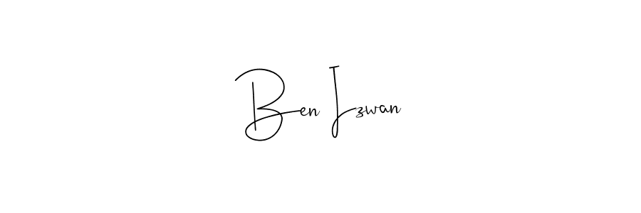 The best way (Andilay-7BmLP) to make a short signature is to pick only two or three words in your name. The name Ben Izwan include a total of six letters. For converting this name. Ben Izwan signature style 4 images and pictures png