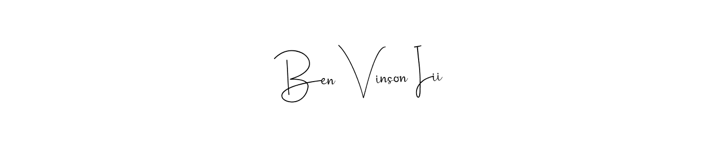 Create a beautiful signature design for name Ben Vinson Iii. With this signature (Andilay-7BmLP) fonts, you can make a handwritten signature for free. Ben Vinson Iii signature style 4 images and pictures png