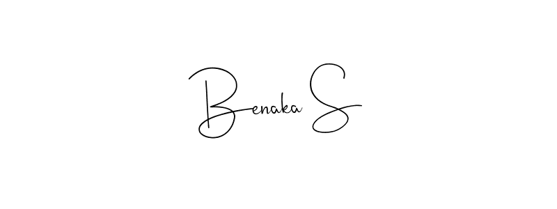 How to make Benaka S signature? Andilay-7BmLP is a professional autograph style. Create handwritten signature for Benaka S name. Benaka S signature style 4 images and pictures png