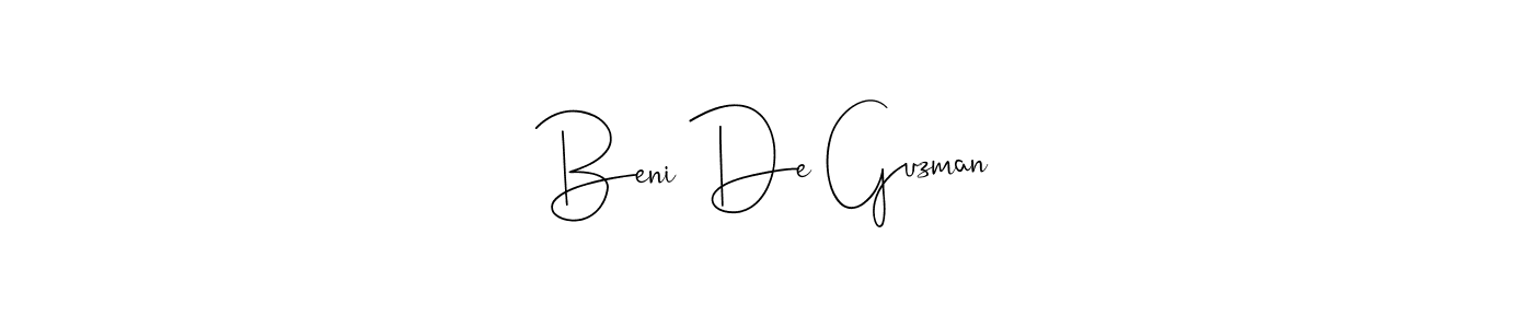 This is the best signature style for the Beni De Guzman name. Also you like these signature font (Andilay-7BmLP). Mix name signature. Beni De Guzman signature style 4 images and pictures png