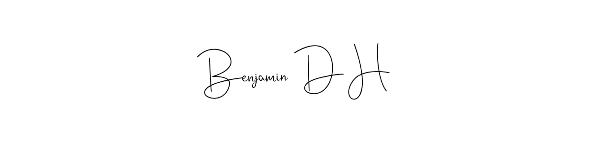 Also You can easily find your signature by using the search form. We will create Benjamin D H name handwritten signature images for you free of cost using Andilay-7BmLP sign style. Benjamin D H signature style 4 images and pictures png
