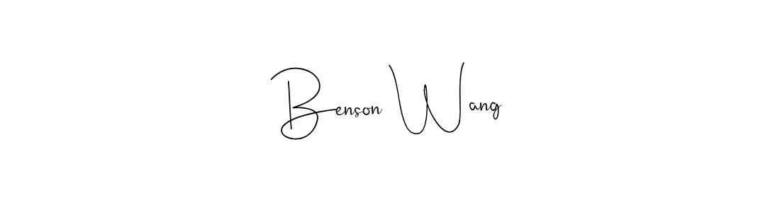 Make a beautiful signature design for name Benson Wang. Use this online signature maker to create a handwritten signature for free. Benson Wang signature style 4 images and pictures png