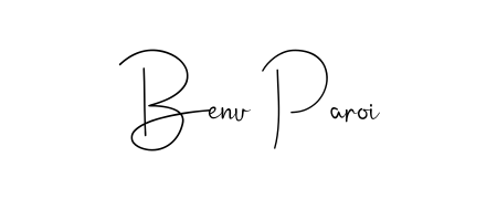 Discover the perfect balance of readability and style for Benu Paroi with Andilay-7BmLP font. Create your dream signature today. Benu Paroi signature style 4 images and pictures png