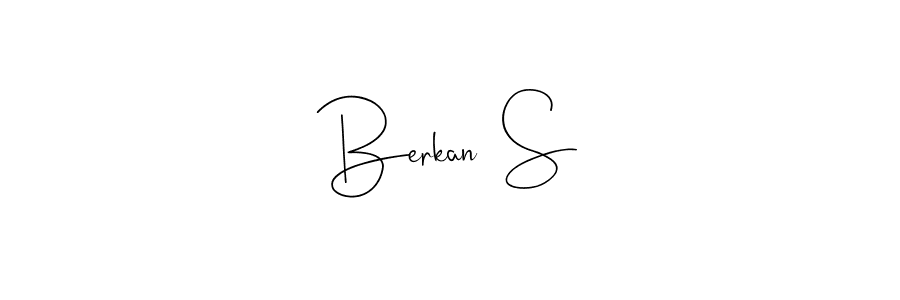 Similarly Andilay-7BmLP is the best handwritten signature design. Signature creator online .You can use it as an online autograph creator for name Berkan  S. Berkan  S signature style 4 images and pictures png