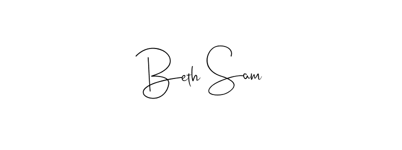 Design your own signature with our free online signature maker. With this signature software, you can create a handwritten (Andilay-7BmLP) signature for name Beth Sam. Beth Sam signature style 4 images and pictures png