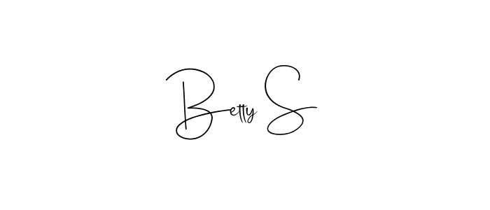 How to make Betty S signature? Andilay-7BmLP is a professional autograph style. Create handwritten signature for Betty S name. Betty S signature style 4 images and pictures png