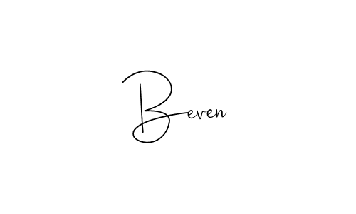 Make a beautiful signature design for name Beven. Use this online signature maker to create a handwritten signature for free. Beven signature style 4 images and pictures png