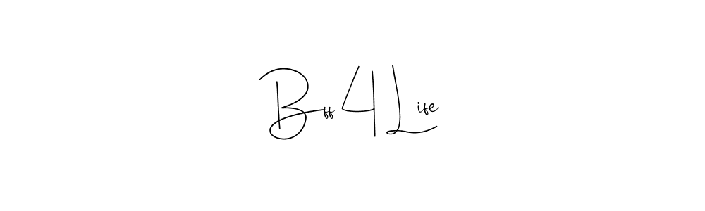 Use a signature maker to create a handwritten signature online. With this signature software, you can design (Andilay-7BmLP) your own signature for name Bff 4 Life. Bff 4 Life signature style 4 images and pictures png