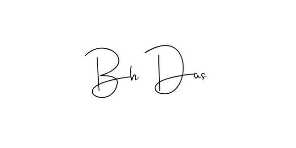 Make a beautiful signature design for name Bh Das. With this signature (Andilay-7BmLP) style, you can create a handwritten signature for free. Bh Das signature style 4 images and pictures png