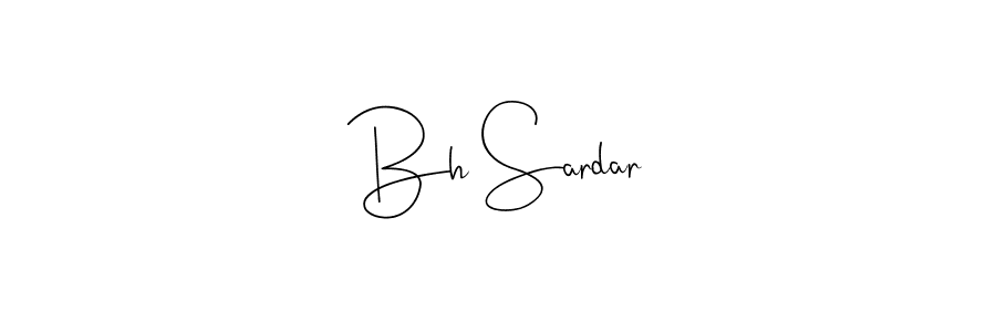 You should practise on your own different ways (Andilay-7BmLP) to write your name (Bh Sardar) in signature. don't let someone else do it for you. Bh Sardar signature style 4 images and pictures png