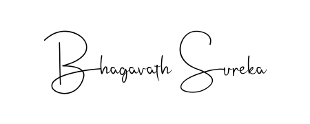 A classic penmanship look for Bhagavath Sureka. The Andilay-7BmLP font brings timeless elegance and confidence to every signed document. Bhagavath Sureka signature style 4 images and pictures png