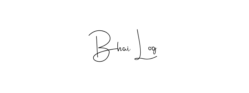 Similarly Andilay-7BmLP is the best handwritten signature design. Signature creator online .You can use it as an online autograph creator for name Bhai Log. Bhai Log signature style 4 images and pictures png