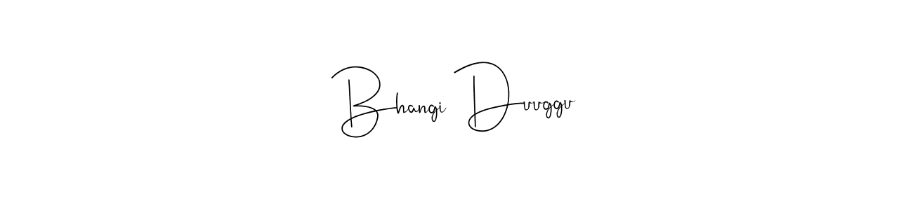 Use a signature maker to create a handwritten signature online. With this signature software, you can design (Andilay-7BmLP) your own signature for name Bhangi Duuggu. Bhangi Duuggu signature style 4 images and pictures png