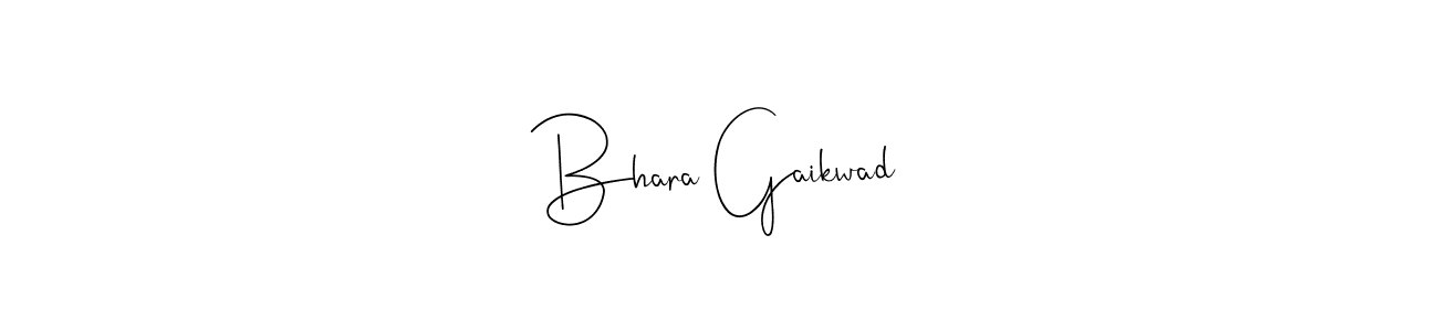 You should practise on your own different ways (Andilay-7BmLP) to write your name (Bhara Gaikwad) in signature. don't let someone else do it for you. Bhara Gaikwad signature style 4 images and pictures png