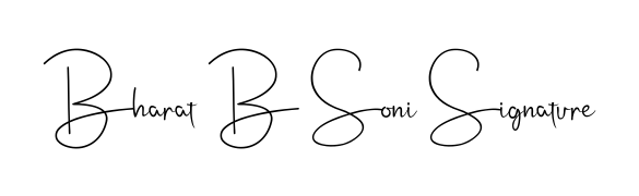A modern signature idea for name Bharat B Soni Signature using Andilay-7BmLP font. Clean strokes and elegant curves make it stand out instantly. Bharat B Soni Signature signature style 4 images and pictures png