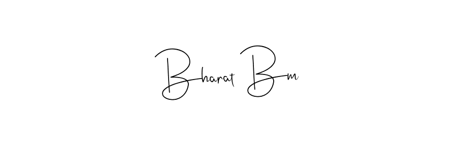 Use a signature maker to create a handwritten signature online. With this signature software, you can design (Andilay-7BmLP) your own signature for name Bharat Bm. Bharat Bm signature style 4 images and pictures png