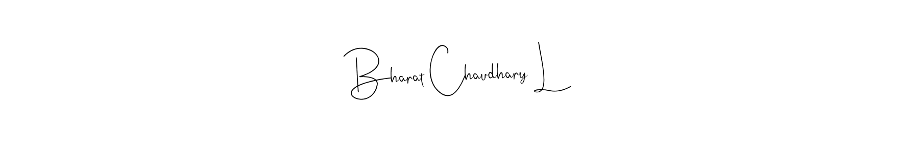 How to Draw Bharat Chaudhary L signature style? Andilay-7BmLP is a latest design signature styles for name Bharat Chaudhary L. Bharat Chaudhary L signature style 4 images and pictures png
