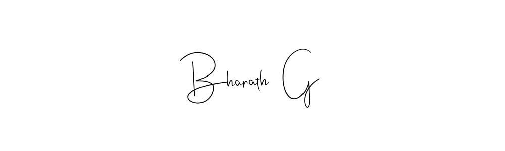 Make a short Bharath  G signature style. Manage your documents anywhere anytime using Andilay-7BmLP. Create and add eSignatures, submit forms, share and send files easily. Bharath  G signature style 4 images and pictures png