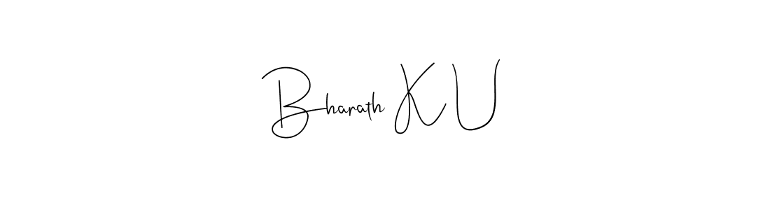 Here are the top 10 professional signature styles for the name Bharath K U. These are the best autograph styles you can use for your name. Bharath K U signature style 4 images and pictures png
