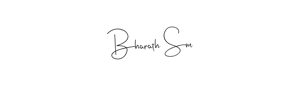 Andilay-7BmLP is a professional signature style that is perfect for those who want to add a touch of class to their signature. It is also a great choice for those who want to make their signature more unique. Get Bharath Sm name to fancy signature for free. Bharath Sm signature style 4 images and pictures png