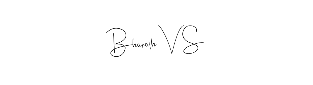 Make a beautiful signature design for name Bharath V S. Use this online signature maker to create a handwritten signature for free. Bharath V S signature style 4 images and pictures png