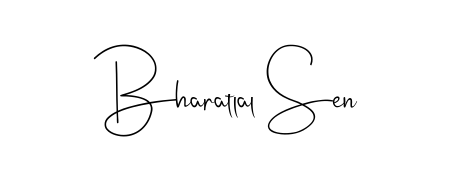 Try this chic Bharatlal Sen handwritten sign style. Using Andilay-7BmLP font elements, it gives your name a sleek, memorable identity. Bharatlal Sen signature style 4 images and pictures png