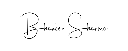 Transform the name Bhasker Sharma into a signature masterpiece using Andilay-7BmLP font. Ideal for photographers, artists, and creators looking for watermarks. Bhasker Sharma signature style 4 images and pictures png