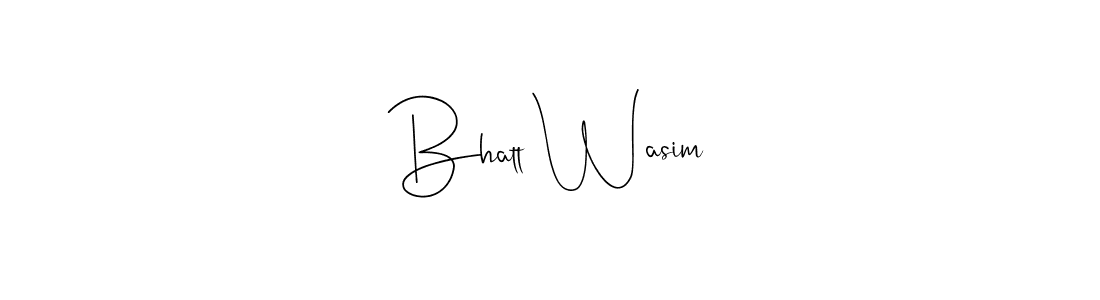 The best way (Andilay-7BmLP) to make a short signature is to pick only two or three words in your name. The name Bhatt Wasim include a total of six letters. For converting this name. Bhatt Wasim signature style 4 images and pictures png