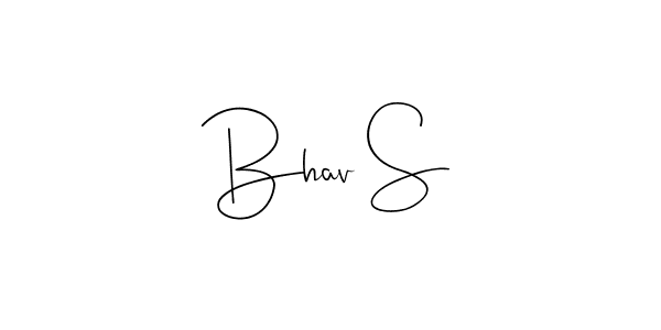 This is the best signature style for the Bhav S name. Also you like these signature font (Andilay-7BmLP). Mix name signature. Bhav S signature style 4 images and pictures png