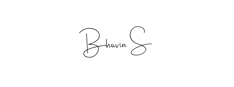 Make a beautiful signature design for name Bhavin S. With this signature (Andilay-7BmLP) style, you can create a handwritten signature for free. Bhavin S signature style 4 images and pictures png