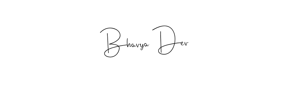 You should practise on your own different ways (Andilay-7BmLP) to write your name (Bhavya Dev) in signature. don't let someone else do it for you. Bhavya Dev signature style 4 images and pictures png