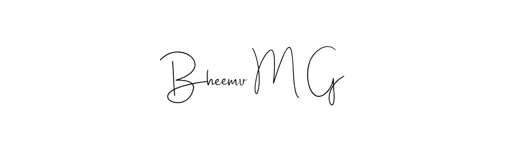 Make a beautiful signature design for name Bheemu M G. Use this online signature maker to create a handwritten signature for free. Bheemu M G signature style 4 images and pictures png