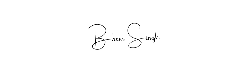 Use a signature maker to create a handwritten signature online. With this signature software, you can design (Andilay-7BmLP) your own signature for name Bhem Singh. Bhem Singh signature style 4 images and pictures png