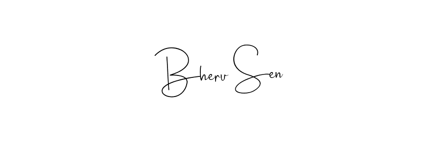 Bheru Sen stylish signature style. Best Handwritten Sign (Andilay-7BmLP) for my name. Handwritten Signature Collection Ideas for my name Bheru Sen. Bheru Sen signature style 4 images and pictures png