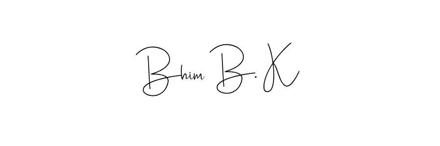 How to Draw Bhim B. K signature style? Andilay-7BmLP is a latest design signature styles for name Bhim B. K. Bhim B. K signature style 4 images and pictures png