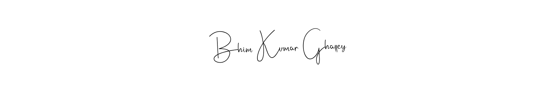 You should practise on your own different ways (Andilay-7BmLP) to write your name (Bhim Kumar Ghalley) in signature. don't let someone else do it for you. Bhim Kumar Ghalley signature style 4 images and pictures png