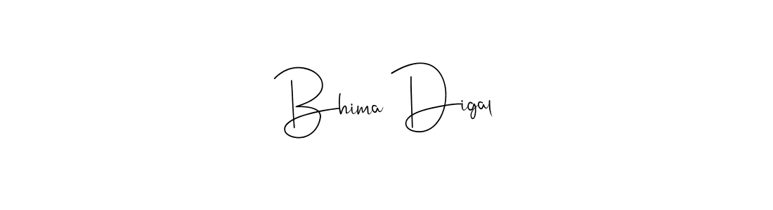 You should practise on your own different ways (Andilay-7BmLP) to write your name (Bhima Digal) in signature. don't let someone else do it for you. Bhima Digal signature style 4 images and pictures png