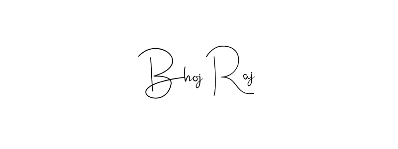 Also we have Bhoj Raj name is the best signature style. Create professional handwritten signature collection using Andilay-7BmLP autograph style. Bhoj Raj signature style 4 images and pictures png