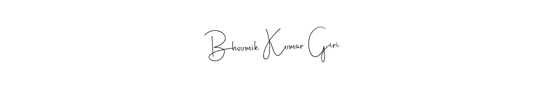 Bhoumik Kumar Giri stylish signature style. Best Handwritten Sign (Andilay-7BmLP) for my name. Handwritten Signature Collection Ideas for my name Bhoumik Kumar Giri. Bhoumik Kumar Giri signature style 4 images and pictures png