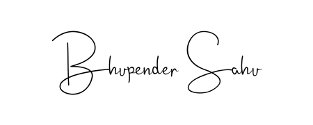 Enhance your business communications with Bhupender Sahu signature in Andilay-7BmLP lettering. Clean, modern, and universally compatible. Bhupender Sahu signature style 4 images and pictures png