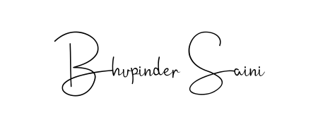 An effortless, minimalist signature concept for Bhupinder Saini using Andilay-7BmLP design. Clean lines that look great on any document. Bhupinder Saini signature style 4 images and pictures png