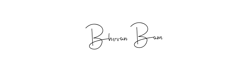 Make a beautiful signature design for name Bhuvan Bam. With this signature (Andilay-7BmLP) style, you can create a handwritten signature for free. Bhuvan Bam signature style 4 images and pictures png