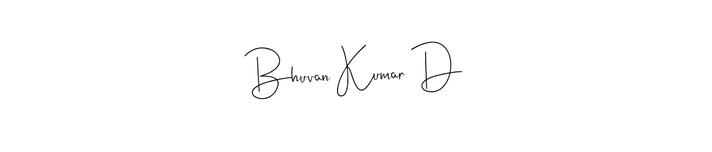 How to make Bhuvan Kumar D signature? Andilay-7BmLP is a professional autograph style. Create handwritten signature for Bhuvan Kumar D name. Bhuvan Kumar D signature style 4 images and pictures png